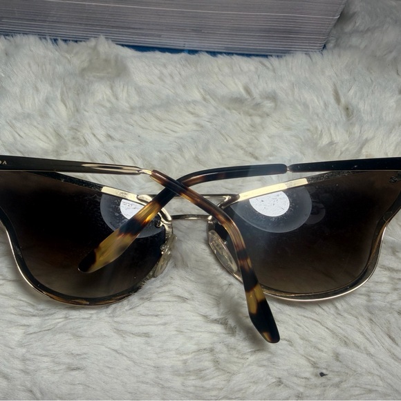 Prada Stylish Gold and Black Sunglasses main image 9